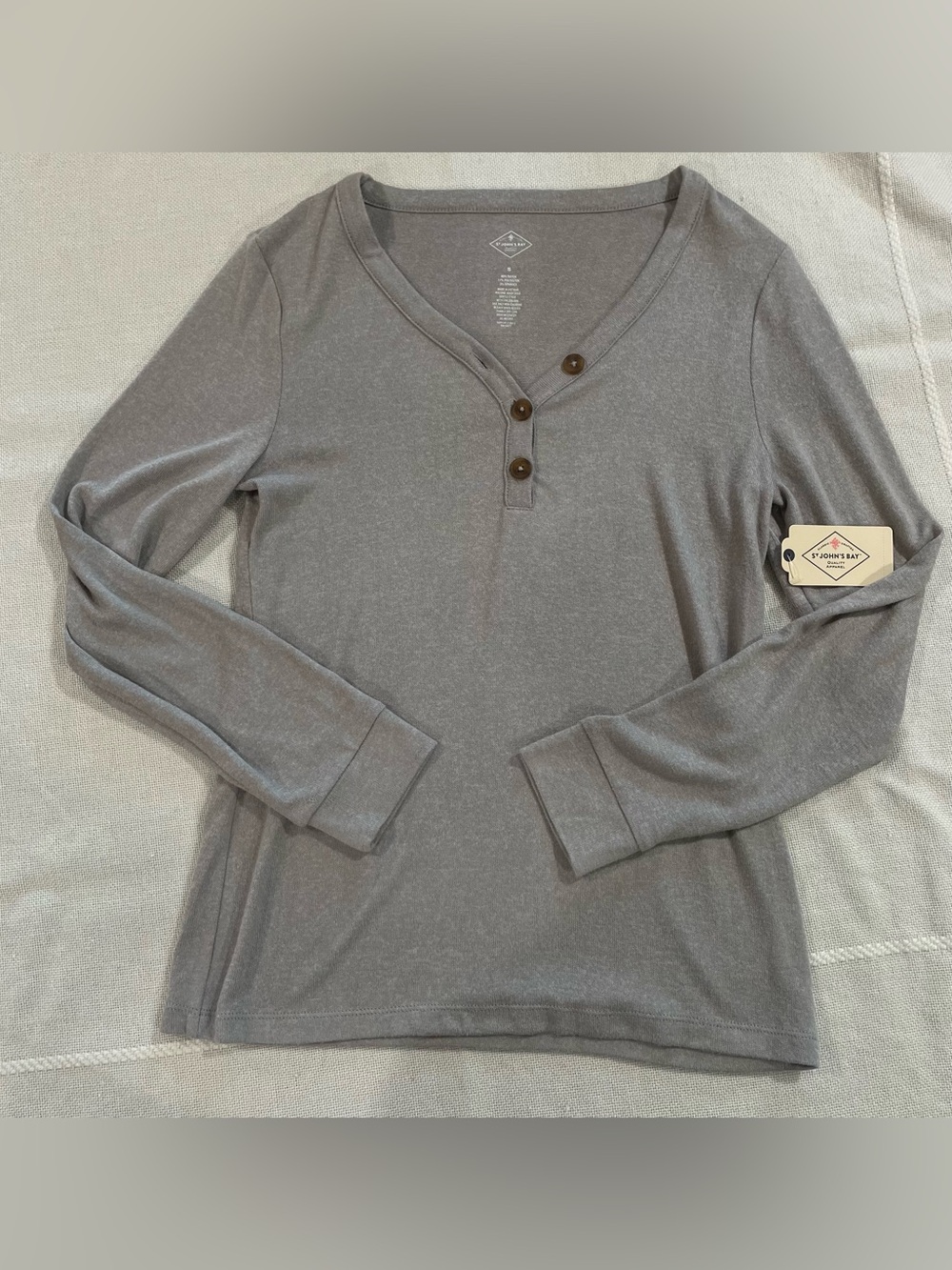 Ladies Long-Sleeve Shirt - Gray